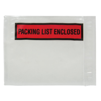 Packing List Envelope, 4-1/2" L x 5-1/2" W, Backloading Style Haskins Industrial Inc.