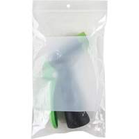 White Block Poly Bags, Reclosable, 8" x 5", 2 mils Haskins Industrial Inc.