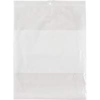 White Block Poly Bags, Reclosable, 10" x 8", 2 mils Haskins Industrial Inc.