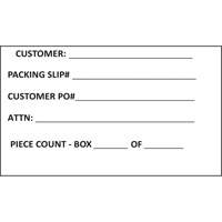 Generic Shipping Label, 4" W x 6" L, White Haskins Industrial Inc.
