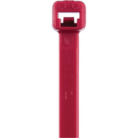 T Series Cable Ties, 8" Long, 50 lbs. Tensile Strength, Red Haskins Industrial Inc.