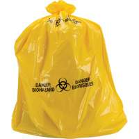 Waste Bags, Bio-Hazard, 60" L x 36" W, 6 mils Haskins Industrial Inc.