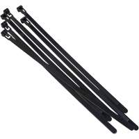 Attache-c&acirc;ble r&eacute;utilisable, Longueur 8", R&eacute;sistance &agrave; la traction 50 lb, Noir Haskins Industrial Inc.