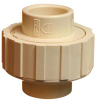 Raccord union, 1/2", PVC-C, Noeud x noeud Haskins Industrial Inc.