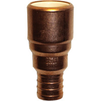 Adaptateur de tuyau, Embout femelle x PEX cannel&eacute;, 1/2" dia., Cuivre/PVC-C Haskins Industrial Inc.