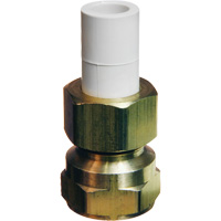 Adaptateur de transition, 1/2" dia., Laiton/PVC-C Haskins Industrial Inc.