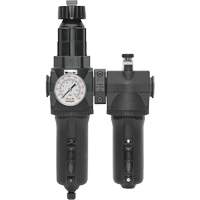 Manual Drain Filter, Regulator & Lubricator with Metal Bowl & Gauge Modulair 400, 1/2" NPT Haskins Industrial Inc.