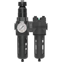 Manual Drain Filter, Regulator & Coalescing Filter with Standard Bowl Modulair 400, 1/4" NPT, 150 PSI, 9.1 fl. oz. Capacity Haskins Industrial Inc.