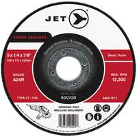 Meule POWER ABRASIVE, 4" x 1/4", Arbre 5/8", Type 27 Haskins Industrial Inc.