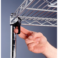 Super Adjustable Super Erecta Shelf&reg;, Add-On Kit, 5 Tiers, 36" W x 86-5/8" H x 24" D Haskins Industrial Inc.