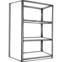 Interlok Shelving Unit, Steel, Boltless, 800 lbs. Capacity, 36" W x 76" H x 24" D Haskins Industrial Inc.
