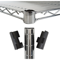 Manchons fendus pour &eacute;tag&egrave;re en treillis chromat&eacute; Haskins Industrial Inc.