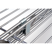 Crochet en S pour &eacute;tag&egrave;re en treillis chromat&eacute; Haskins Industrial Inc.