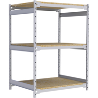 Wide Span Record Storage Shelving, Steel, 3 Shelves, 42" W x 32" D x 60" H Haskins Industrial Inc.