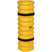 Protecteur de colonne, Ouverture int&eacute;rieure 4" x 6", 13" lo x 13" la x 42" h, Jaune Haskins Industrial Inc.