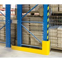 Racking Aisle Protectors, 3" W x 50" L x 16" H, Safety Yellow Haskins Industrial Inc.
