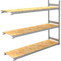 Wide Span Record Storage Shelving, Steel, 3 Shelves, 72" W x 18" D x 60" H, Add-On Kit Haskins Industrial Inc.