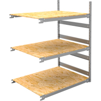 &eacute;tag&egrave;re-classeur de grande largeur, Acier, 3 Tablettes, 42" la x 32" p x 60" h, Ensemble Ajout Haskins Industrial Inc.