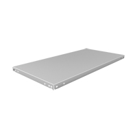 Slotted Angle Shelf, Galvanized Steel, 48" W x 18" D Haskins Industrial Inc.
