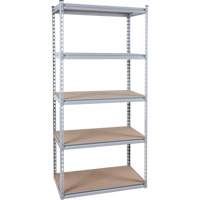 Heavy-Duty Shelving, Steel, Boltless, 1200 lbs. Capacity, 36" W x 72" H x 18" D Haskins Industrial Inc.