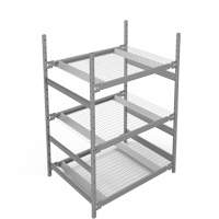 Wide Span Storage Shelving, Steel, Boltless, 1340 lbs. Capacity, 42" W x 60" H x 32" D Haskins Industrial Inc.