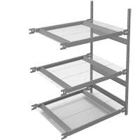 Wide Span Storage Shelving, Steel, Boltless, 1340 lbs. Capacity, 42" W x 60" H x 32" D Haskins Industrial Inc.