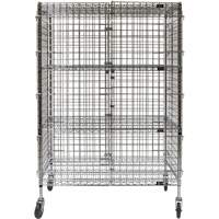 Security Cart, Chrome Plated, 48" x 69" x 24", 500 lbs. Capacity Haskins Industrial Inc.