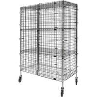 Security Cart, Chrome Plated, 48" x 69" x 24", 500 lbs. Capacity Haskins Industrial Inc.