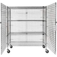 Security Cart, Chrome Plated, 60" x 69" x 24", 500 lbs. Capacity Haskins Industrial Inc.