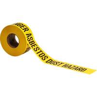 Barricade Tape, English, 3" W x 200' L, 3 mils, Black on Yellow Haskins Industrial Inc.