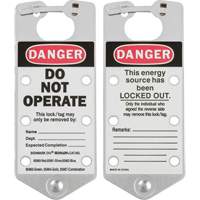Labeled Lockout Hasps, Silver Haskins Industrial Inc.