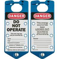 Labeled Lockout Hasps, Blue Haskins Industrial Inc.