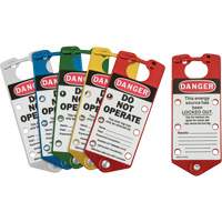 Labeled Lockout Hasps, Blue/Green/Red/Silver/Yellow Haskins Industrial Inc.