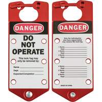 Labeled Lockout Hasps, Red Haskins Industrial Inc.