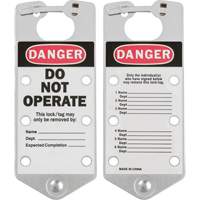 Labeled Lockout Hasps, Silver Haskins Industrial Inc.