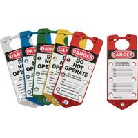 Labeled Lockout Hasps, Blue/Green/Red/Silver/Yellow Haskins Industrial Inc.