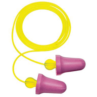 Bouchons d'oreilles en mousse sans contact E-A-R, Paire - Sac en poly, Avec cordon Haskins Industrial Inc.