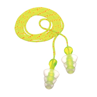 E-A-R Tri-Flange Reusable Earplugs, Corded, Bulk - Polybag, 26 dB NRR, One-Size Haskins Industrial Inc.