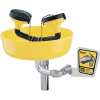 Eyewash Station, Supply Pipe Mount Installation, Plastic Bowl Haskins Industrial Inc.