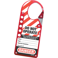 Labeled Snap-on Hasps, Red Haskins Industrial Inc.