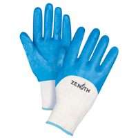 Gants enduits et tricot&eacute;s sans coutures de poids moyen, 10/T-Grand, R&ecirc;vetement Nitrile, Calibre 13, Enveloppe en Coton Haskins Industrial Inc.