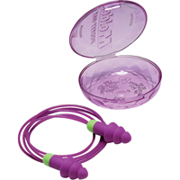 Bouchons d'oreilles r&eacute;utilisables Rockets, Avec cordon, Vrac - &eacute;tui en plastique, 27 dB NRR, Taille unique Haskins Industrial Inc.