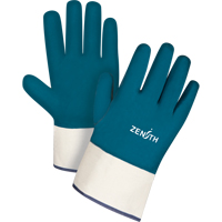 Gants &agrave; poignet de s&eacute;curit&eacute; de poids lourd, 11/2T-Grand, R&ecirc;vetement Nitrile, Enveloppe en Coton Haskins Industrial Inc.