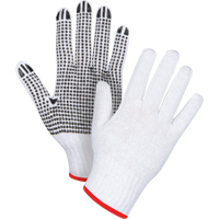 Dotted String Knit Gloves, Poly/Cotton, Single Sided, 7 Gauge, X-Large Haskins Industrial Inc.