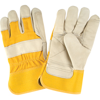 Premium Quality Fitters Gloves, Large, Grain Cowhide Palm, Cotton Inner Lining Haskins Industrial Inc.