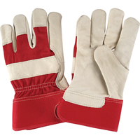 Premium Dry-Palm Fitters Gloves, Large, Grain Cowhide Palm, Cotton Inner Lining Haskins Industrial Inc.