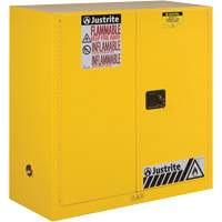 Sure-Grip&reg; Ex Flammable Storage Cabinets, 30 gal., 2 Door, 43" W x 44" H x 18" D Haskins Industrial Inc.