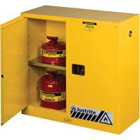 Sure-Grip&reg; Ex Flammable Storage Cabinets, 30 gal., 2 Door, 43" W x 44" H x 18" D Haskins Industrial Inc.