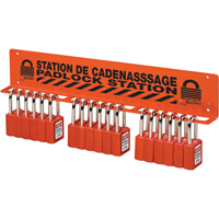 Unfilled Padlock Rack Station Haskins Industrial Inc.