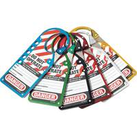 Moraillons encliquetables &agrave; &eacute;tiquettes, Argent Haskins Industrial Inc.